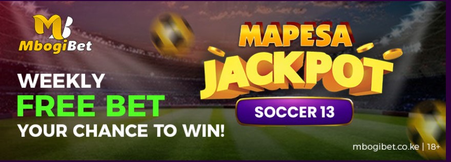 Mapesa Jackpot free bet offer on Mbogibet